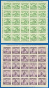 USA Scott #730 - #731, 2 paneles Farley/25, como nuevo-en muy buen estado NGAI, SCV ¡40,00 $! ¡Precioso! (SK) - Imagen 1 de 1