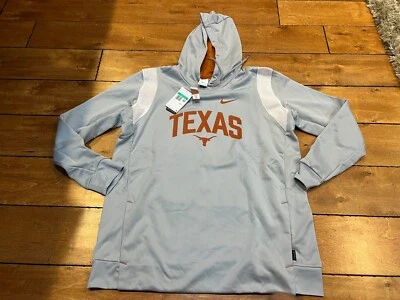 NUEVA SUDADERA CON CAPUCHA NIKE TEXAS LONGHORNS ON FIELD THERMA FIT GRIS XL $85 Foto 1 de 4