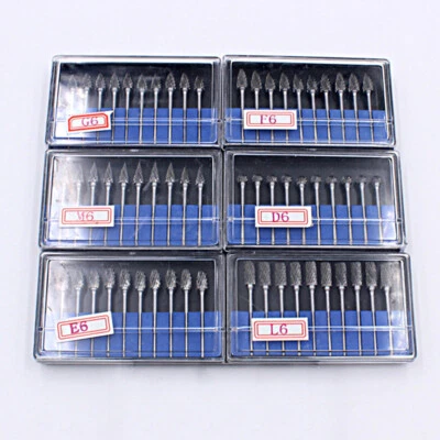 EE. UU. Fresas dentales de carburo de acero de tungsteno 2,35 mm Fresas Taladro Pulido Cortador 10 piezas Foto 1 de 4