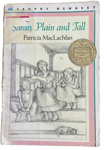 Sarah Plain and Tall Patricia MacLachlan 1985 Paperback 58 Pg VTG Newberry Award - Picture 1 of 12