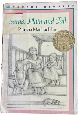 Sarah Plain and Tall Patricia MacLachlan 1985 Paperback 58 Pg VTG Newberry Award - Image 1 of 4