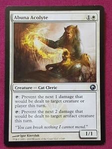 Magic The Gathering SCARS OF MIRRODIN ABUNA ACOLYTE white card MTG - Bild 1 von 2