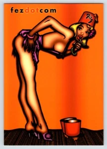 Sexy Young Woman FezDotCom Advertising Vintage 4x6 Postcard Unused HON2 - Picture 1 of 2