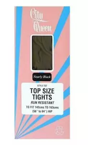 Sizes 2XL up to 5XL / City Queen 20 Denier Sheer Curvy Plus Size Tights 4 Shades - Picture 1 of 1