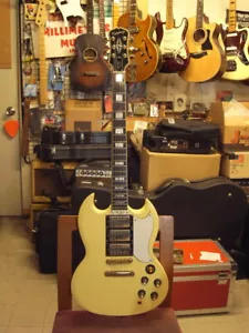 Epiphone G-400 Custom weiße E-Gitarre mit Gigbag gebraucht Versand aus Japan - Bild 1 von 8