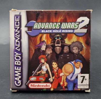 Advance Wars 2 Black Hole Rising Nintendo Gameboy Advance DISPLAY BOX PAL NEU6 - Photo 1/4