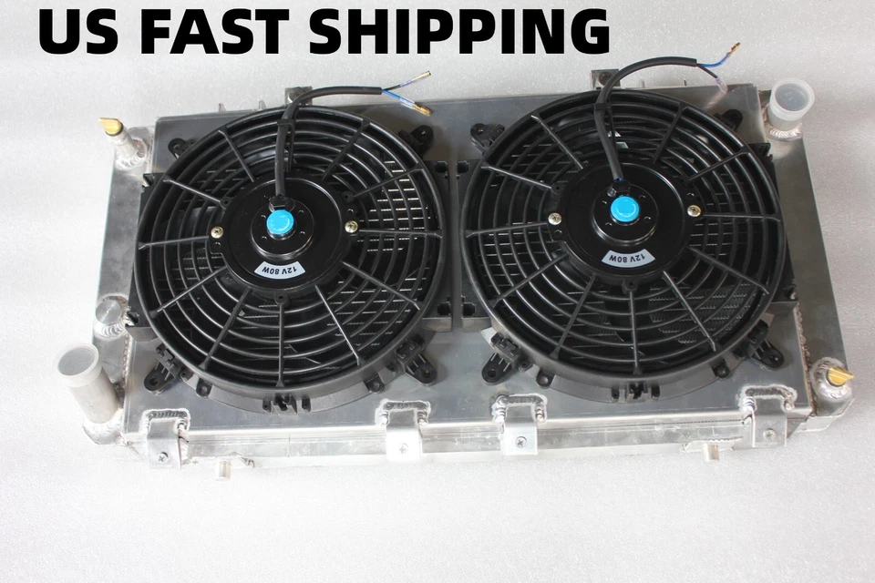 Подходит для Toyota MR 2 Mark I AW11 1,6 16 В 1984-1990 алюминиевый радиатор + вентилятор плащаница + вентилятор - Изображение 1 из 4