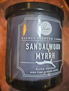 DW Home 9.7oz Candle 33 Hour Single Wick Sandalwood Myrrh Scent - Picture 1 of 3