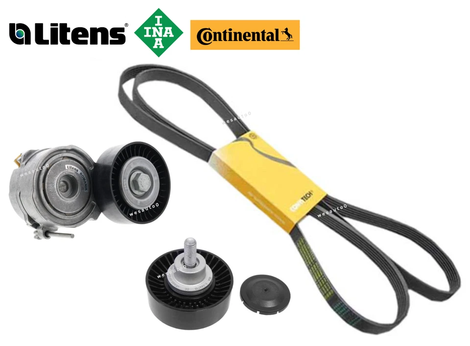 Kit de correa de transmisión de polea loca y tensor de correa OES para Audi 3.2L A4 A6 / Quattro Foto 1 de 1