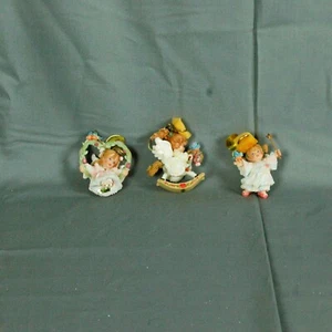 3 Ashton Drake Heirloom Christmas Ornament The Holly Day Angels With COA - Picture 1 of 10