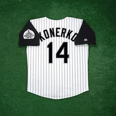 Camiseta Paul Konerko 2005 Chicago White Sox World Series Champions Cooperstown - Imagem 1 de 4