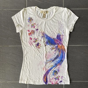 Women’s Ed Hardy Tshirt Embellished Graphic Y2K Made In USA Sz M - Picture 1 of 12