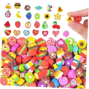 Food Fruit Mini Erasers for Kids Cute Cake Erasers Bulk 170Pcs Cake&fruit&heart - Picture 1 of 7