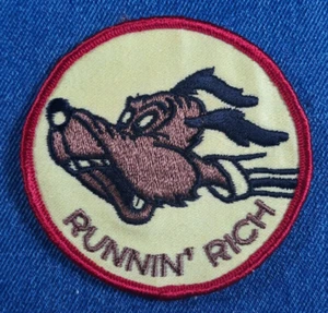 NOS 70s Original Vintage Runnin' Rich 3" Patch Funny Humor Hippie Satire Retro - Picture 1 of 3