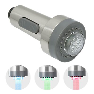 Kitchen Faucet Pull Down Spray Head with LED ...