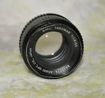 SMC Takumar M42 Screw Mount 55mm F1.8 Lens Clean glass/ Filter Ring dented - Image 1 of 4