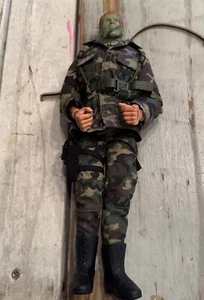 Hasbro Pawtucket GI Joe 2001 Modellino 12'' Esercito ABITI MIMETICI/FACCIA CAPELLI ROSSI - Foto 1 di 13