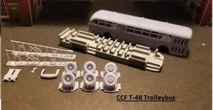 3D print 1/87 scale kit CC&F T-48A Trolley Bus (Canadian Car & Foundry) (HB003) - Picture 1 of 6