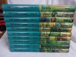 Uncle Arthur S. Maxwell KJV Bible Story 10 Vol Set in blue - Picture 1 of 1