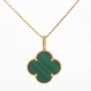 Van Cleef & Arpels Magischer Alhambra Malachit Anhänger VCARO3MG00! - Bild 1 von 7