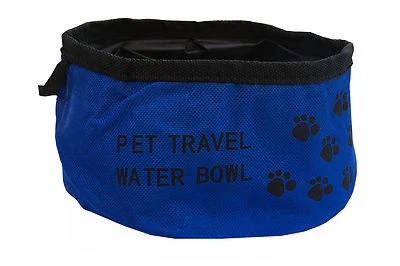 Ciotola Pieghevole Impermeabile per Cani e Gatti da Viaggio per Acqua e Cibo - Immagine 1 di 4