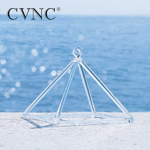 Pirámide cantora de cristal de cuarzo CVNC 10"" - instrumento musical de curación perfecta  - Imagen 1 de 6