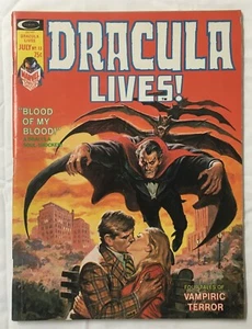 Dracula Lives! #13 - Marvel - July 1975 - Blood Of My Blood - Curtis Magazine - Picture 1 of 3
