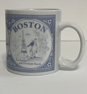 Tazza da tè caffè Boston Massachusetts Paul Revere Faneuil Hall Constitution - Foto 1 di 10