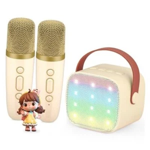 Mini Karaoke Machine for Kids, Kids Music Player Toys for Girls and Boys, Beige - Picture 1 of 7