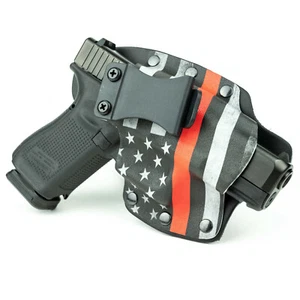 Walther - IWB Hybrid Holster - Optic Ready - Thin Red Line - Picture 1 of 7