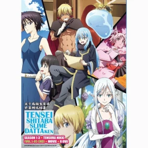 DVD That Time I Got Reincarnated as a Slime Season 1+2+3 Tensura Nikki + 8 OVA - Imagen 1 de 3
