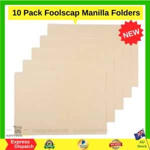 10 Pack Foolscap Manilla Folders - Picture 1 of 6