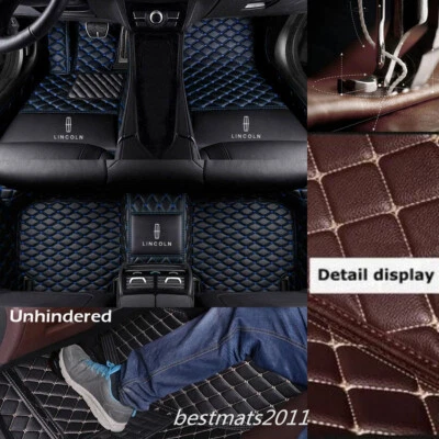 For Lincoln MKC MKT MKS MKX MKZ Continental Car Floor Mats Carpets Waterproof - Image 1 of 4