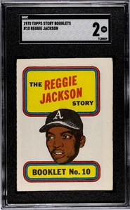 1970 Topps Reggie Jackson #10 Booklets SGC 2 Oakland Athletics - Bild 1 von 2