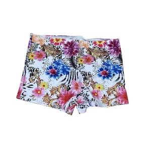 SHEIN Women’s XL Tropical Floral Swim Shorts Beach Pool Vacation Stylish - Picture 1 of 7