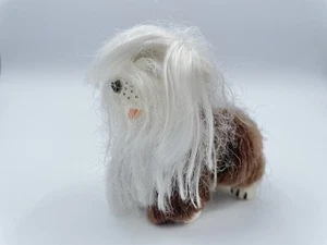 BARBIE PUPPY DOG ENGLISH SHEEPDOG WHITE BROWN CUTE PET PLAYSET ACCESSORIES - Picture 1 of 5