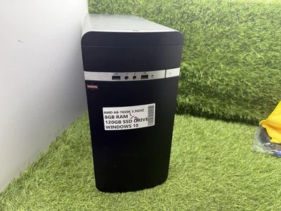 Zoostorm AMD A8 7650K 3.3GHZ 8GB RAM 120GB SSD WINDOWS 10 DESKTOP COMPUTER PC - Image 1 of 2