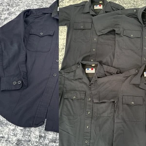 Flying Cross Blue Adult Uniform Fire Police Short & Long Sleeve Shirt Lot Small - Picture 1 of 14