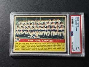 Yankees Team PSA 2 1956 Topps Baseball #251 New York Yankees Vintage Good  - Bild 1 von 2