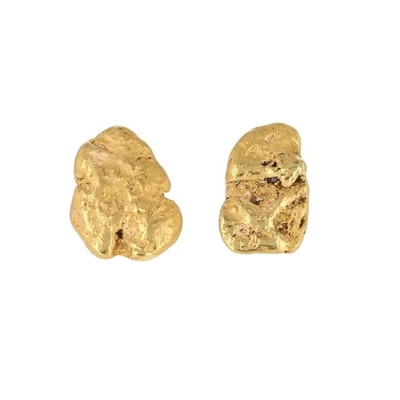 Par de aretes estilo pepita de 15,8 mm de oro amarillo de 22 k 3,32 gramos   Foto 1 de 4