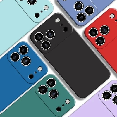 Case For iPhone 17 16 15 14 13 12 11 Pro Max 16E Shockproof Silicone Phone Cover - Image 1 of 4