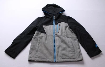 Chaqueta ZeroXposur Bergen Softshell con capucha cremallera completa para niño EJ3 gris talla 10-12 Foto 1 de 4