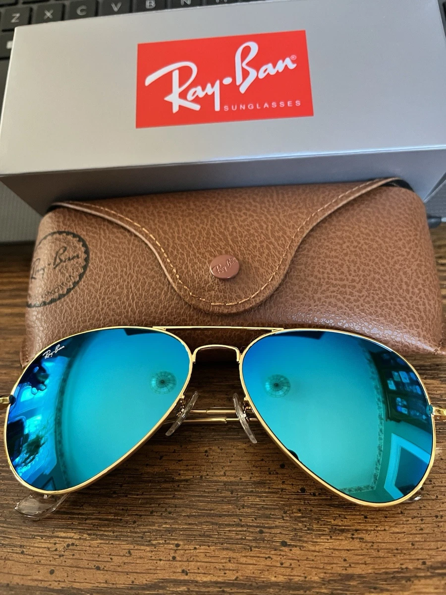 Ray-Ban Blue Mirrored Sunglasses for Men for sale | eBay