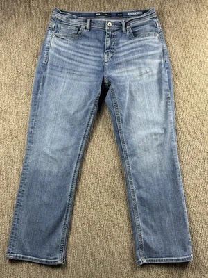 Мужские джинсы BKE 34x30 Tyler прямые штанины толстый шов усатый эластичный деним - Изображение 1 из 4