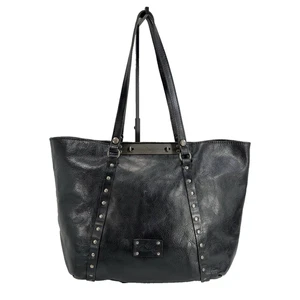 Patricia Nash Large Black Leather Benvenuto Tote Shoulder Bag - Picture 1 of 12