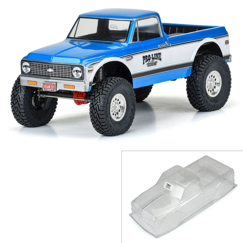 Pro-Line 1/10 1972 Chevy K-10 Clear Body for 12.3" Wheelbase Crawlers PRO360400 - Image 1 of 1