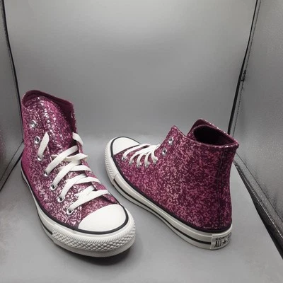 匡威 Converse Chuck Taylor All Stars Hi 运动鞋女式 7.5 米粉色兰花 A159 — 第 1/4 张图片