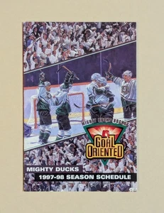 1997-98 Mighty Ducks of Anaheim Hockey Pocket Schedule NHL 🏒🥅 - Picture 1 of 2