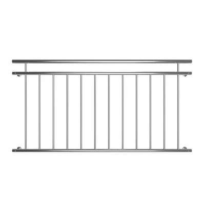 Balkongeländer Fenstergitter Edelstahl 156CM V2A Stabgeländer Balkon Ballustrade - Bild 1 von 4