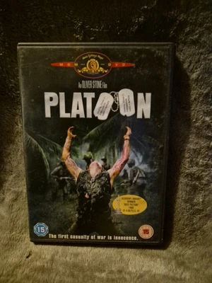 Platoon 1986 DVD PAL, Willem Dafoe, Keith David, Oliver Stone Vietnam War 1960s - Image 1 of 4